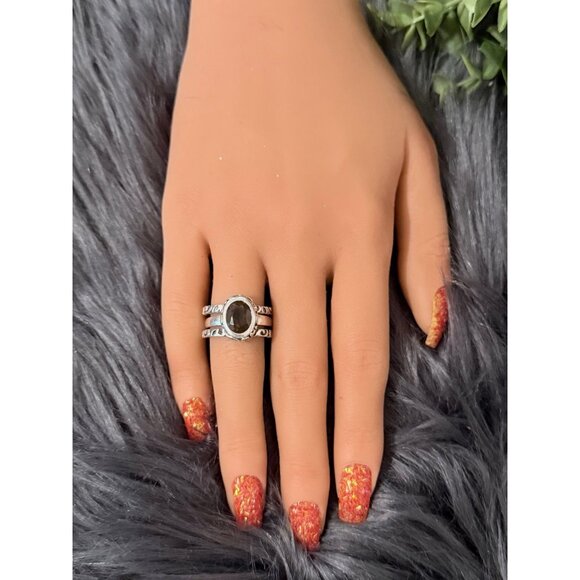 Silpada Smoky Topaz Ring Set - Picture 10 of 11